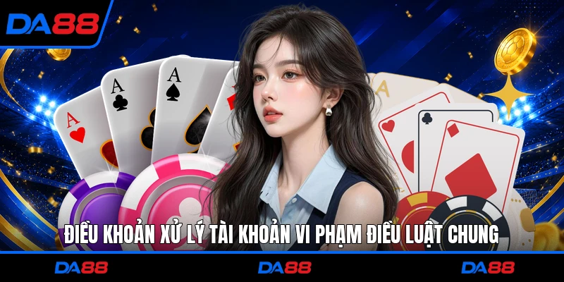 Điều khoản xử lý tài khoản vi phạm điều luật chung