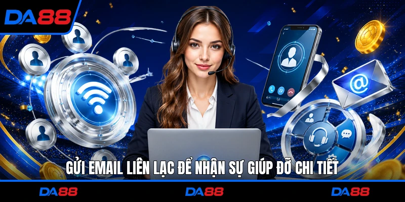 Gửi email liên lạc để nhận sự giúp đỡ chi tiết