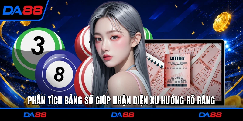 Phân tích bảng số giúp nhận diện xu hướng rõ ràng