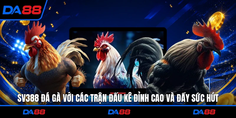 SV388 đá gà với các trận đấu kê đỉnh cao và đầy sức hút
